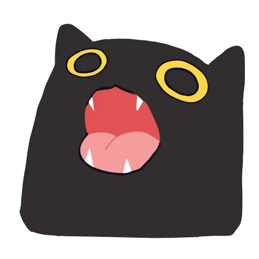 👹 Эмодзи «Black Kitty» для Telegram