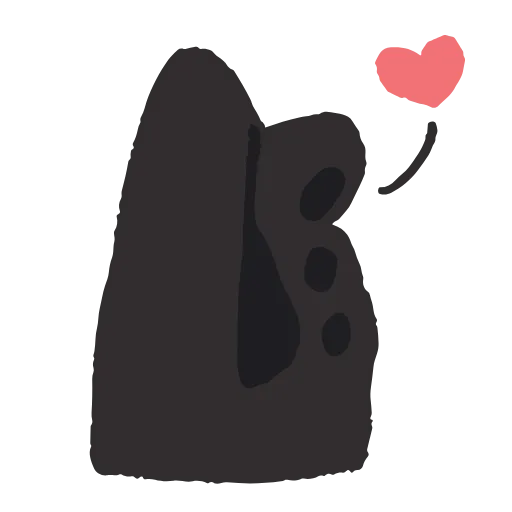 👍 Эмодзи «Black Kitty» для Telegram