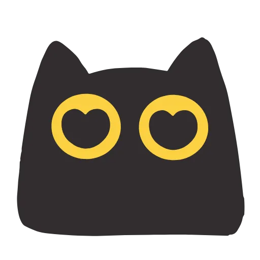 😍 Эмодзи «Black Kitty» для Telegram