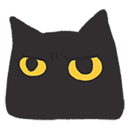 😠 Стикер «black kitty sticker pack» для Telegram