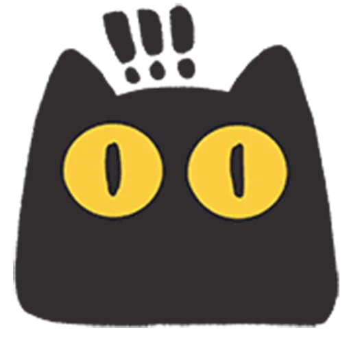 😳 Стикер «black kitty sticker pack» для Telegram