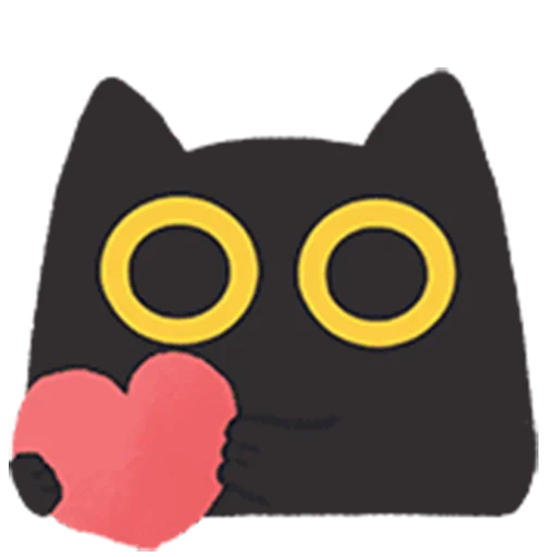 🥰 Стикер «black kitty sticker pack» для Telegram