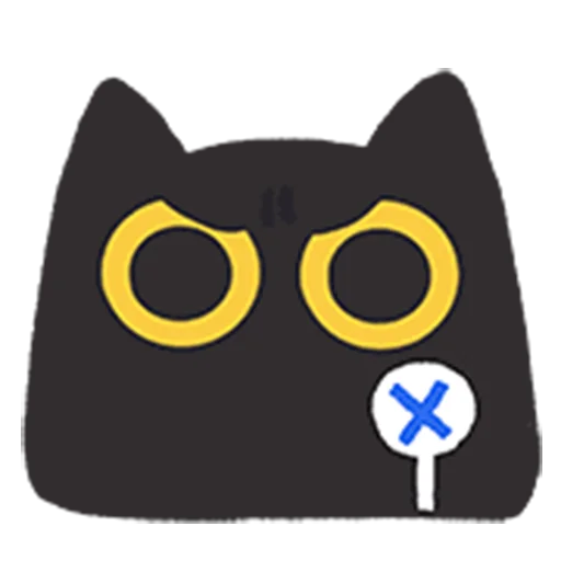 ❌ Стикер «black kitty sticker pack» для Telegram