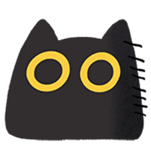 🫥 Стикер «black kitty sticker pack» для Telegram