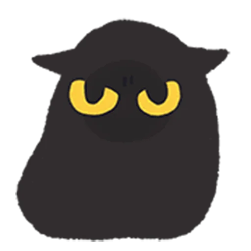 😤 Стикер «black kitty sticker pack» для Telegram