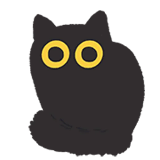 😳 Стикер «black kitty sticker pack» для Telegram