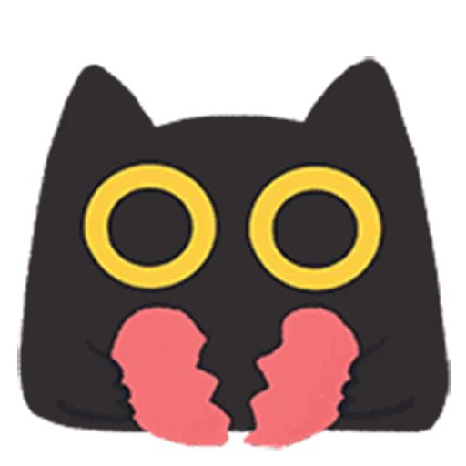 💔 Стикер «black kitty sticker pack» для Telegram