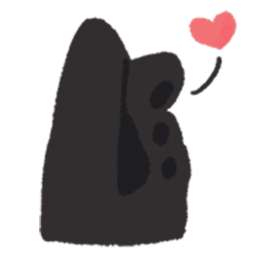 👍 Стикер «black kitty sticker pack» для Telegram