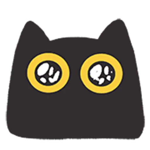 🥺 Стикер «black kitty sticker pack» для Telegram