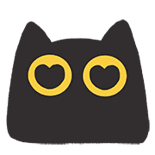 😍 Стикер «black kitty sticker pack» для Telegram
