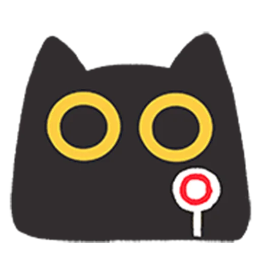 ⭕️ Стикер «black kitty sticker pack» для Telegram