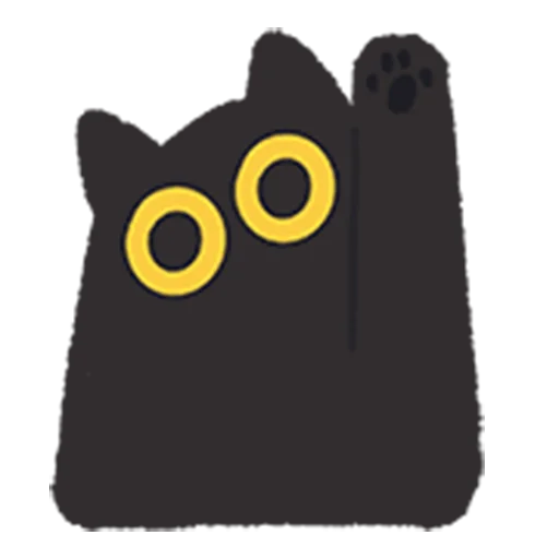 🐾 Стикер «black kitty sticker pack» для Telegram