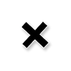 ✖️ Эмодзи «Черные буквы с контуром и наоборот» для Telegram