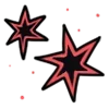 💫 Эмодзи «Black White Red» для Telegram