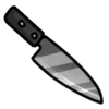 🔪 Эмодзи «Black White Red» для Telegram