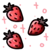 🍓 Эмодзи «Black White Red» для Telegram