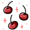 🍒 Эмодзи «Black White Red» для Telegram