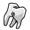 🦷 Эмодзи «Black White Red» для Telegram