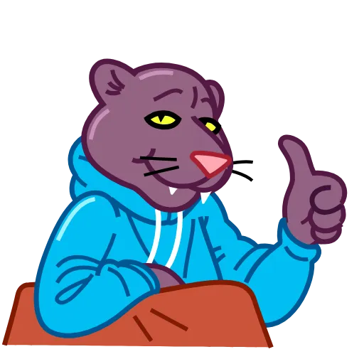 👍 Стикер «Black Panther» для Telegram