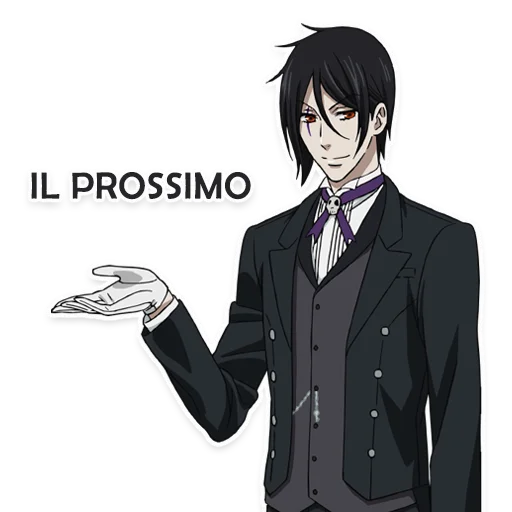💁‍♂️ Стикер «Black Butler - Pack» для Telegram