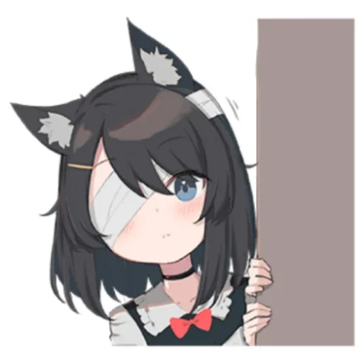 Стикерпак Black cat Eve для Telegram — скачать
