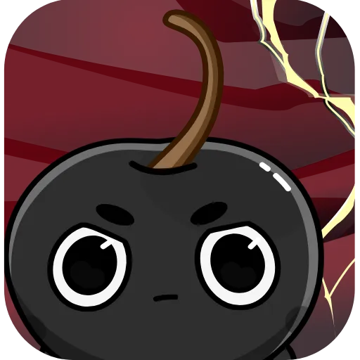 😠 Эмодзи «Black Cherry Club - чёрная вишенка» для Telegram