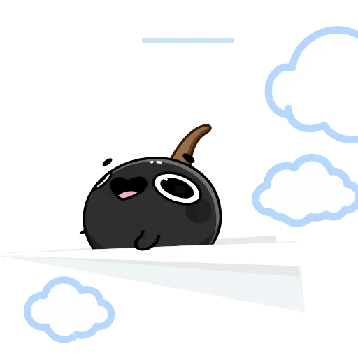 ✈️ Эмодзи «Black Cherry Club - чёрная вишенка» для Telegram