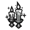 🕯 Эмодзи «Black Doodle» для Telegram