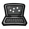 💻 Эмодзи «Black Doodle» для Telegram