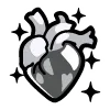🫀 Эмодзи «Black Doodle» для Telegram