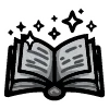 📖 Эмодзи «Black Doodle» для Telegram