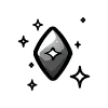 🔹 Эмодзи «Black Doodle» для Telegram