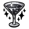 🍸 Эмодзи «Black Doodle» для Telegram