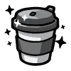 ☕️ Эмодзи «Black Doodle» для Telegram