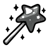 🪄 Эмодзи «Black Doodle» для Telegram