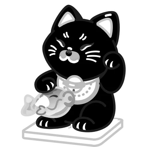 Эмодзи Black Japan для Telegram — скачать