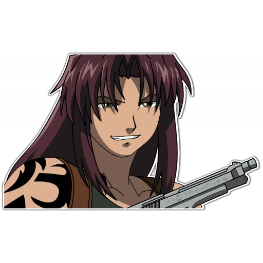 😆 Стикер «BlackLagoon» для Telegram