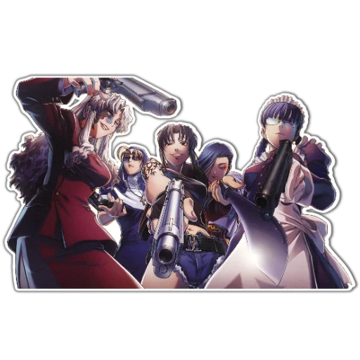 👅 Стикер «BlackLagoon» для Telegram