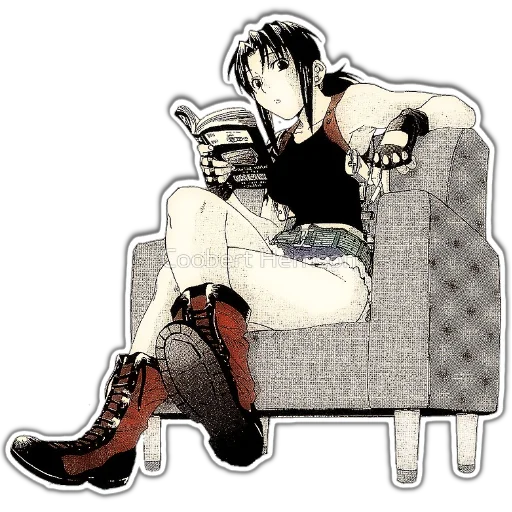 🌞 Стикер «BlackLagoon» для Telegram