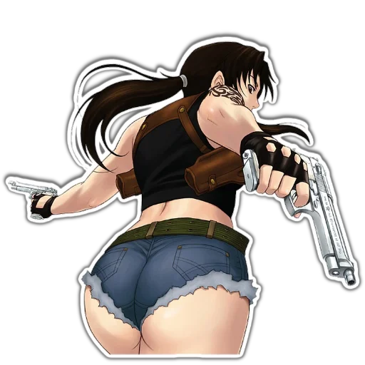 😷 Стикер «BlackLagoon» для Telegram