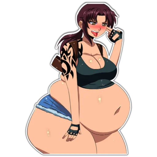 😺 Стикер «BlackLagoon» для Telegram