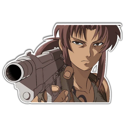 💋 Стикер «BlackLagoon» для Telegram