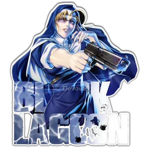 😻 Стикер «BlackLagoon» для Telegram