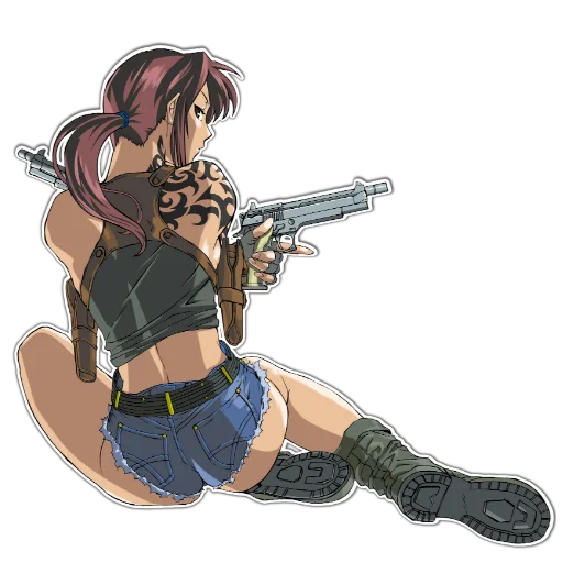😒 Стикер «BlackLagoon» для Telegram