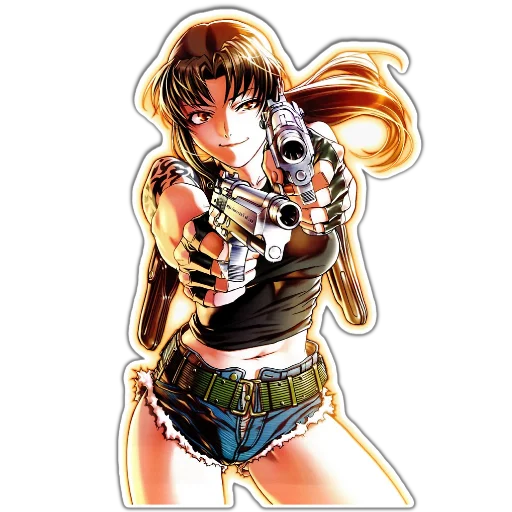 🤢 Стикер «BlackLagoon» для Telegram