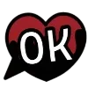 🌑 Эмодзи «Dark Black Red Mixed» для Telegram