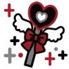 🌑 Эмодзи «Dark Black Red Mixed» для Telegram