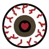 🌑 Эмодзи «Dark Black Red Mixed» для Telegram