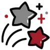 🌑 Эмодзи «Dark Black Red Mixed» для Telegram