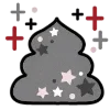 🌑 Эмодзи «Dark Black Red Mixed» для Telegram